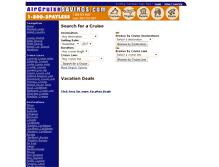 Tablet Screenshot of aircruisesavings.revelex.com